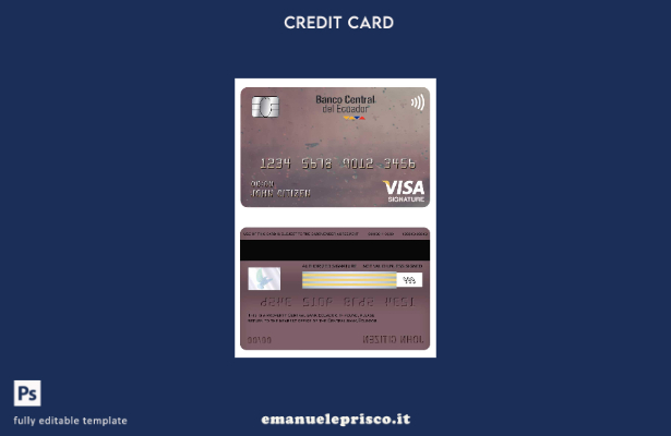stile verificato Modello di carta per firma del visto della banca centrale dell'